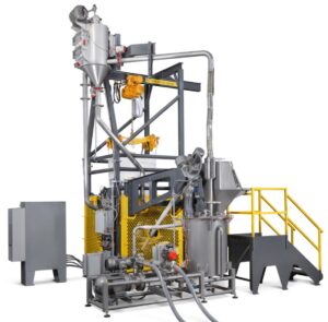 Bulk Bag Discharger with Liquid Slurry Delivery System - Trisodium Citrate, Sodium Chloride, and Sodium