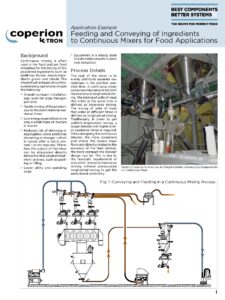 K-Tron - Feeding and Conveying of Ingredients to Continuous Mixers for Food Applications_Page_1