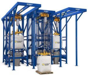 NBE - Five-Station Bulk Bag Discharging System for Polymer & Fiberglass