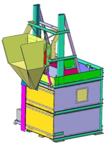 NBE - High Lift Container Discharger for Lime and Ferroalloy Materials